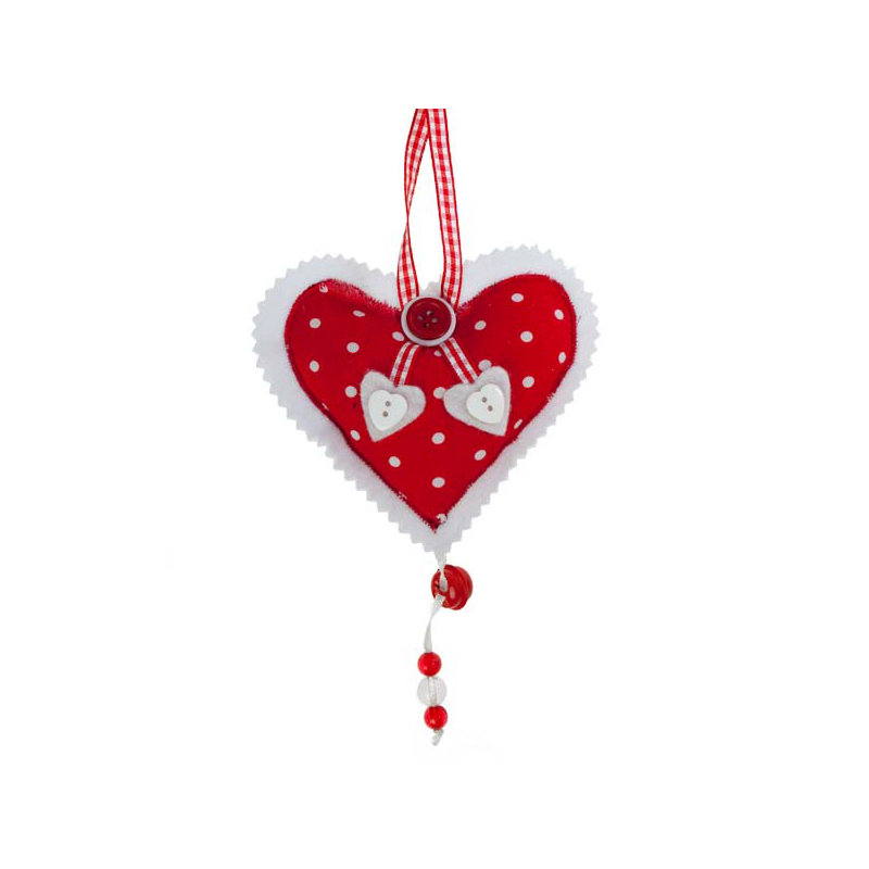 10cm Handmade Textile Holiday Shaped Ornament