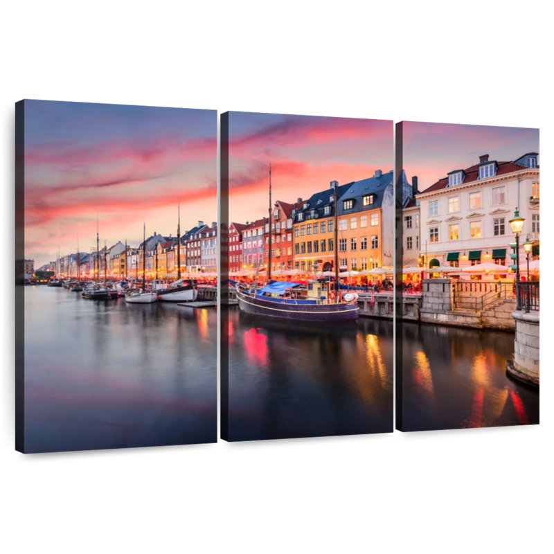 Sebbie Nyhavn Copenhagen Canal, 48" H x 74" W