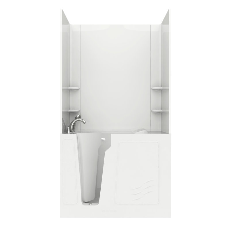 Flagstaff 52" x 29" Walk In Air/Whirlpool Bathtub, Left, White