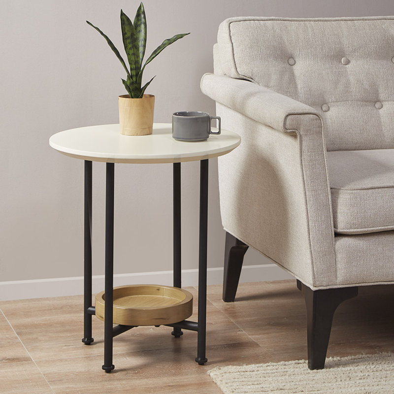 Petite table d'appoint de salon, table de chevet décorative en bois | Idée de cadeau