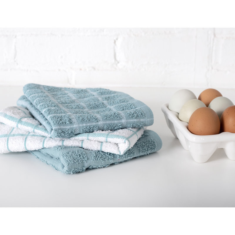 Cotton Plaid Tea Towel Kitchen Towel, Dew