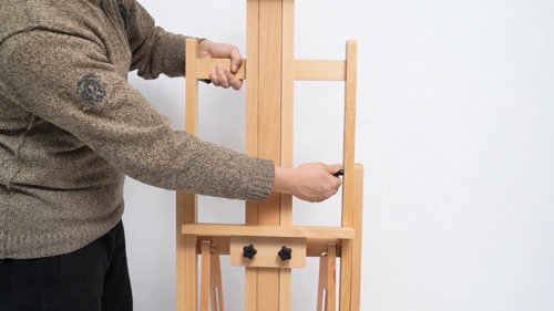 U.S. Art Supply 16 Mini Tabletop Wooden H-Frame Studio Easel