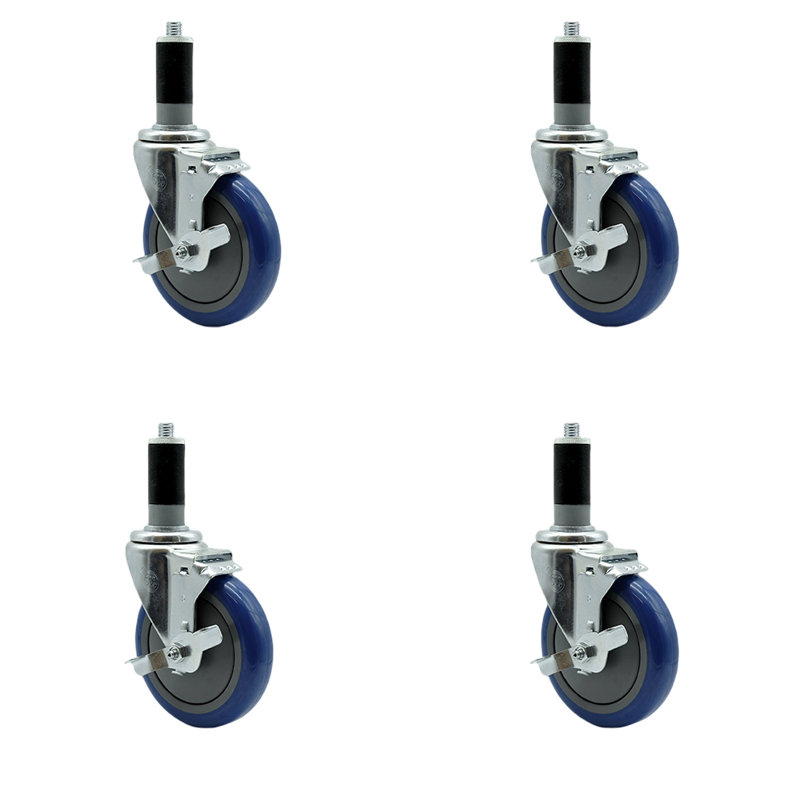 Polyurethane Caster, Blue