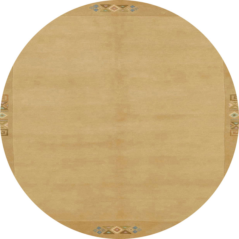 Abstract Indoor Rug, Round 4'