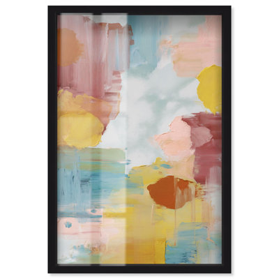 Soft Impact II Shadowbox Print Bright Wall Decor by Art Remedy, Black Frame, 24 x 36