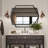 Hexagon Black Metal Framed Wall Mirror, Geometric Bathroom Vanity Mirror for Over Sink, Horizontal or Vertical Hanging Accent Mirror for Entryway, Bedroom & Living Room-1606110044