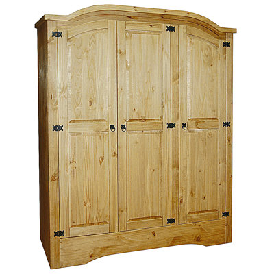 Dean 3 Door Solid Wood Wardrobe