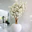 White Cherry Blossom Tree In 30" Matte Beige Globe Planter-1486624206-1486624207