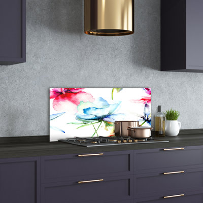 50cm W x 100cm L Glass Peel and Stick Panel