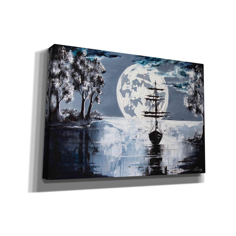 «Silent Blues», art mural sur toile, H 18 po x l 26 po x P 0,75 po