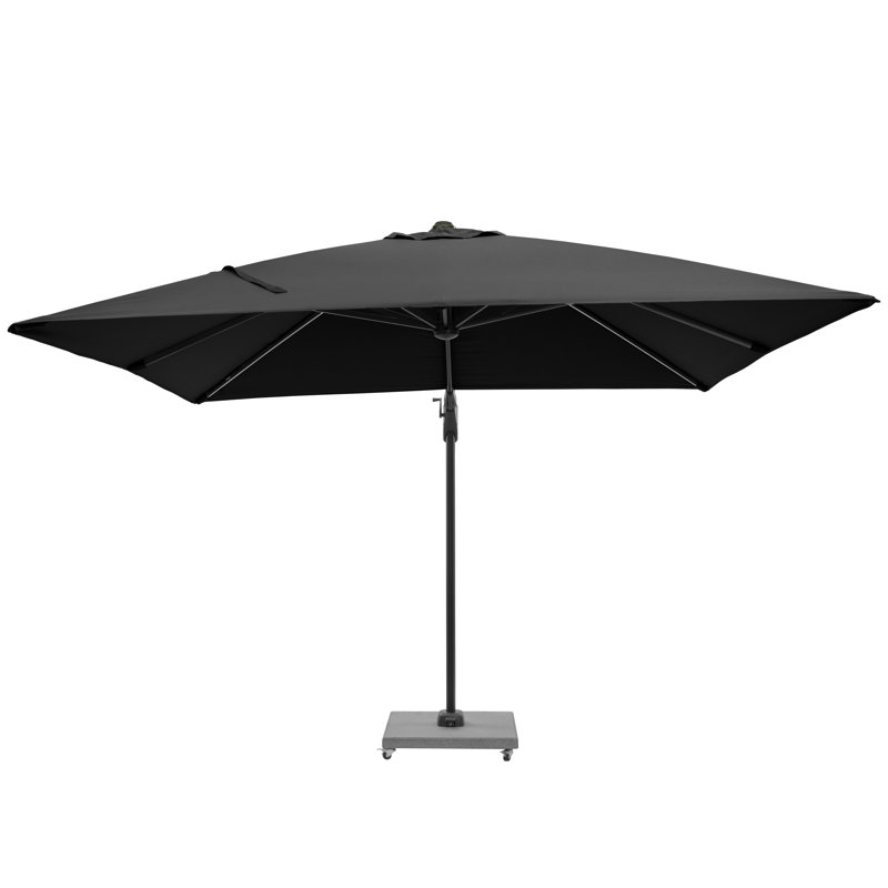 Aariyana 3m LED Lighting Square Parasol, Grey, Anthracite