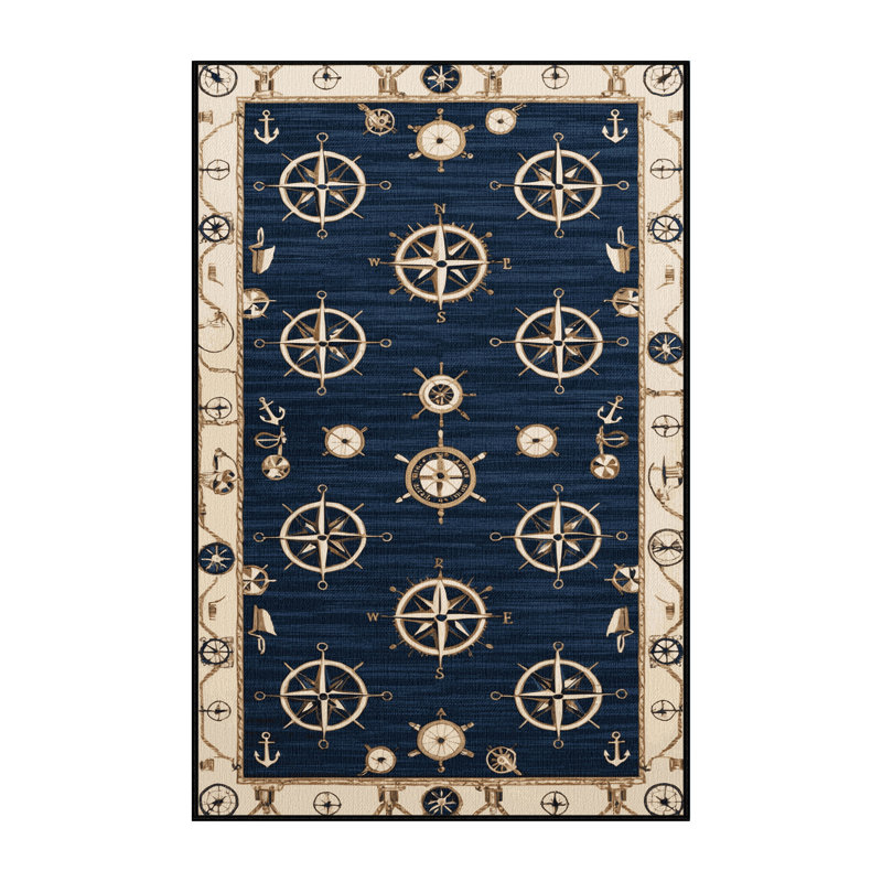  Tapis bord de mer lavable, Rectangulaire 2 pi x 3 pi
