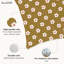 Coussin décoratif intérieur / extérieur en polyester rétro floral