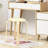 Upholstered Counter Stool with Solid Wood Frame-809425786