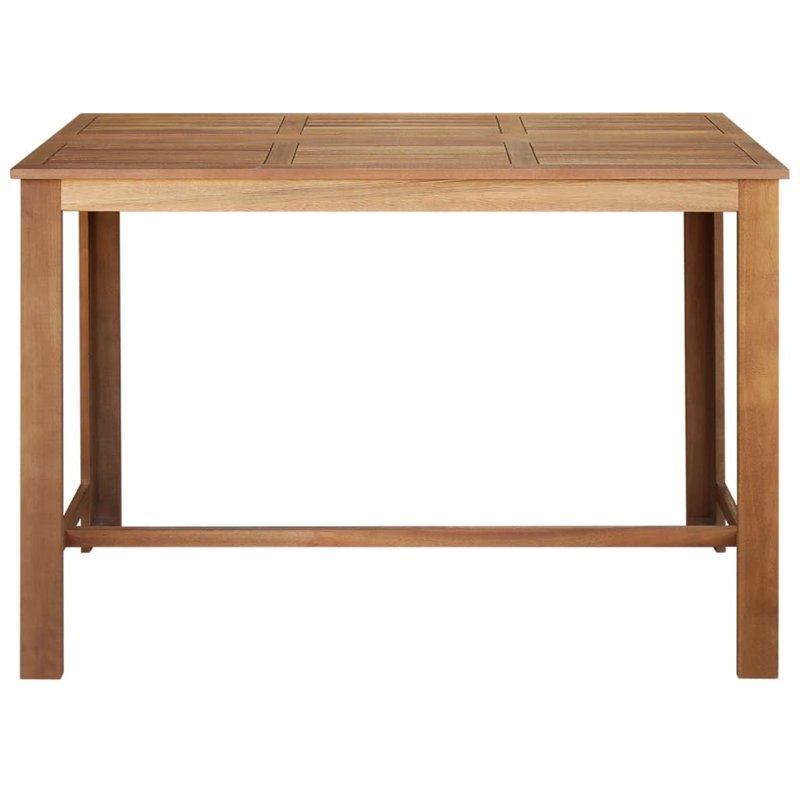Follett 41.34'' H Solid Acacia Wood Bar Table, 41.3" H x 59.06" L x 27.56" W