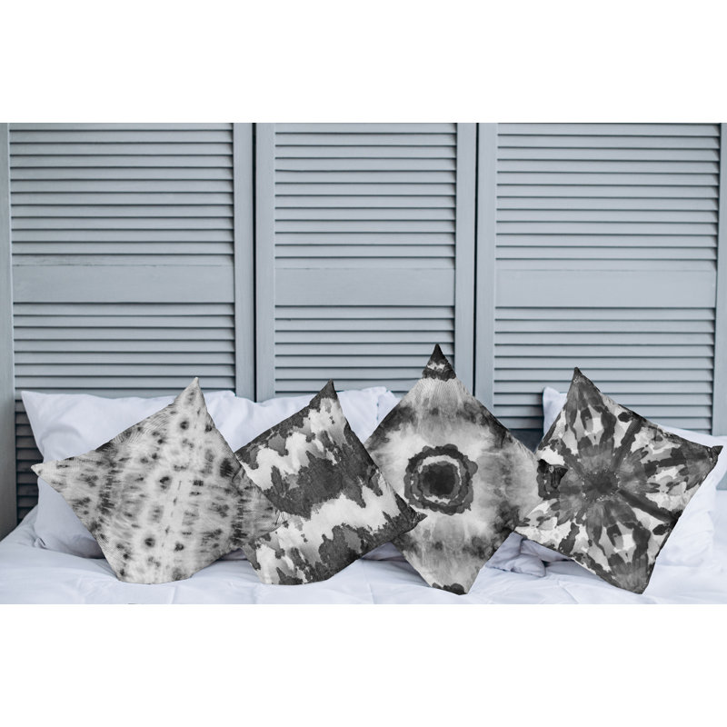 Housse de coussin Montezuma, 20 po x 20 po, Beige / gris