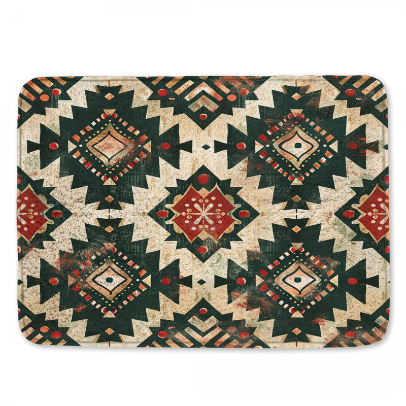 Tapis de bain Southwestern, L 34 po x L 21 po