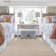 Mickle Dearra Modern Geometric Solid Beige High Low Easy Care Indoor Area Rug