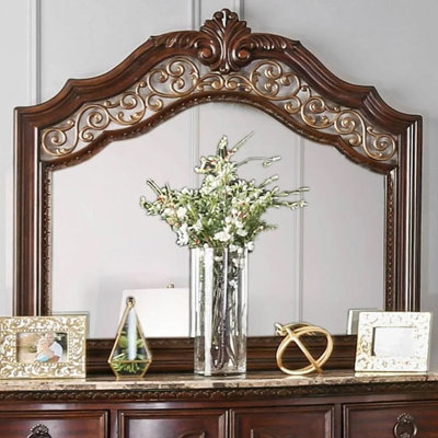 Miroir transitionnel l 48,4 ", cerisier brun