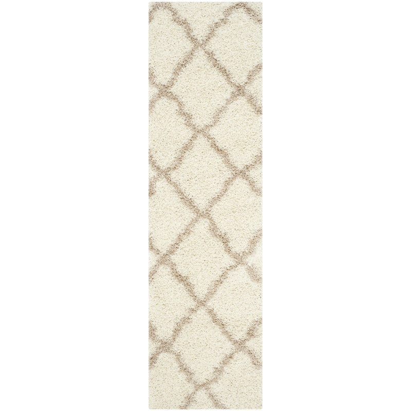 Darroch Sgd-Dallas Geometric Performance Shag Rug, Tapis de couloir 2 pi 3 po x 12 pi