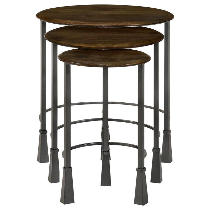Ensemble de 3 tables gigognes