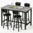 Weathered Gray/Black/Black PU