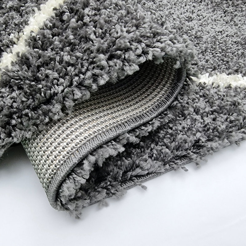 Curstin Geometric Shag Area Rug, Rectangle 120 x 170cm