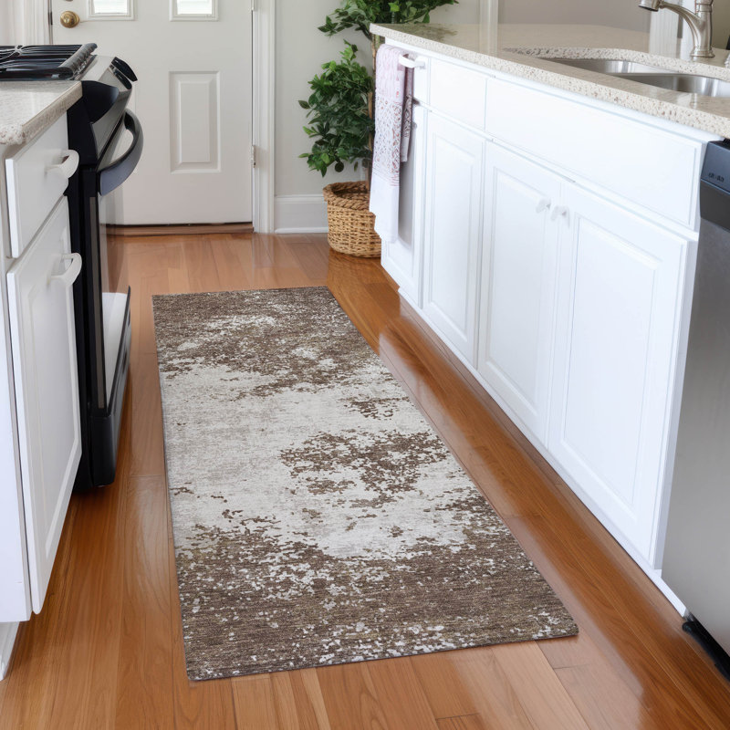 Premium Machine Washable Diskin AMF1027 Modern Rug, Runner 2'3" x 7'6"
