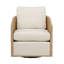 Chaise pivotante en rotin Keegan