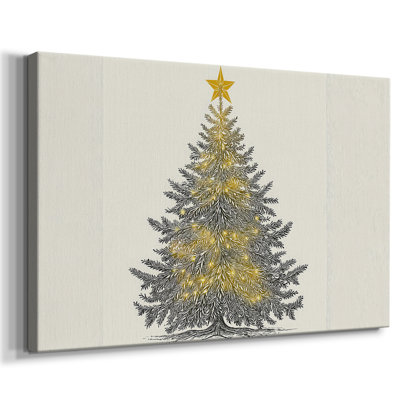 Snowwhite Evergreen Whisper-Premium Gallery Wrapped Canvas