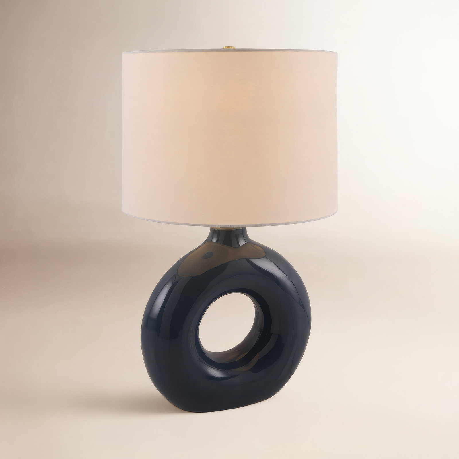 Roumel Ceramic Table Lamp, Blue