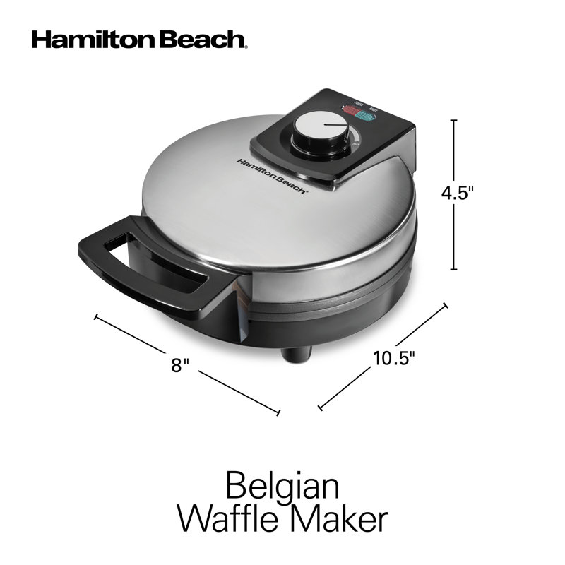 Gaufrier belge Hamilton Beach avec plaques antiadhésives sans PFAS