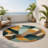 Cubic Plateaus Indoor And Outdoor Area Rug-1134394944