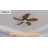 42 Inch Modern Indoor Low Profile Ceiling Fans With Lights And Remote/App-1141612509