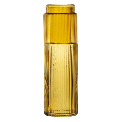 Ribbed Deskside Carafe & Glass Ensemble 20 Fl. Oz.