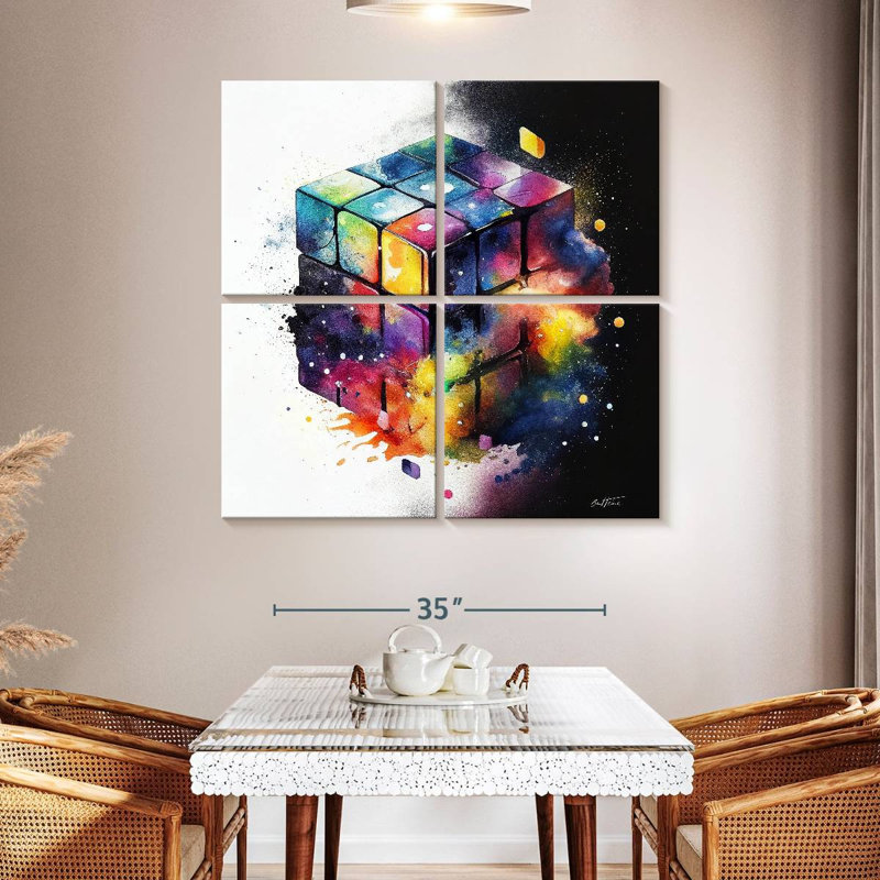 Senne Rubik, 45" H x 45" W