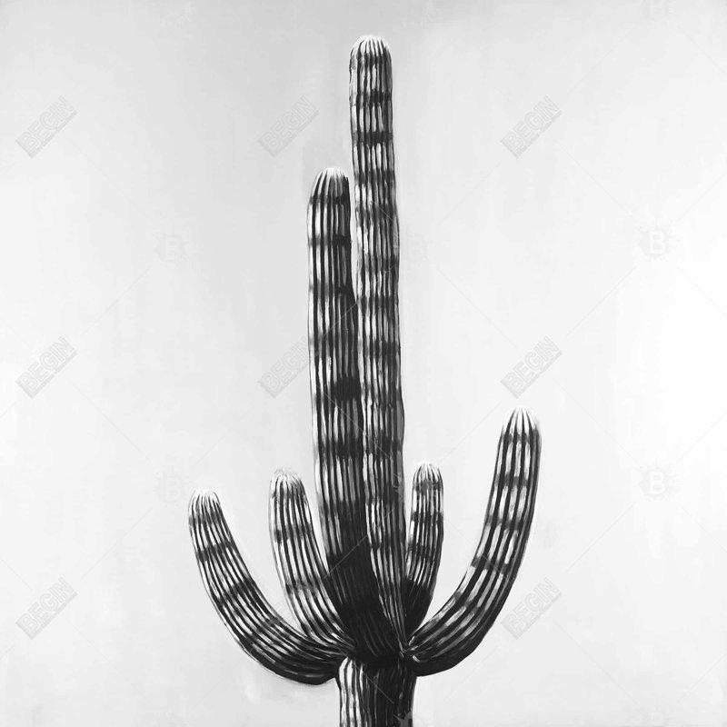 Cactus - 18"x18" Throw pillow - Poly twill - Print on demand, Polyester, 18"H x 18"W