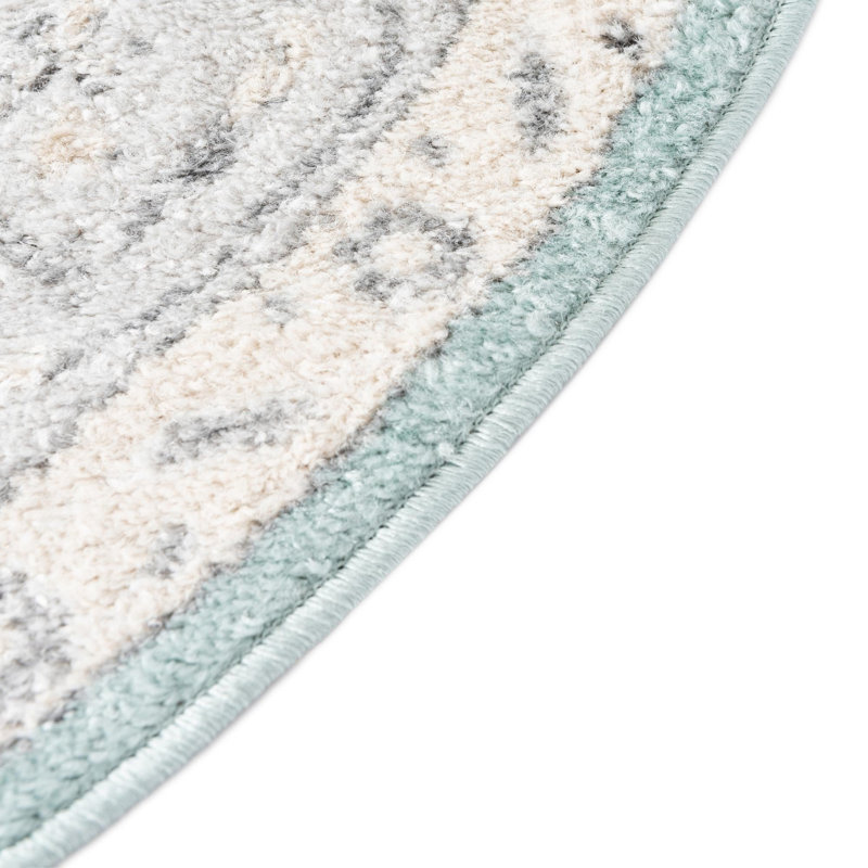 Edson Oriental Indoor Rug, Round 5'