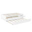 Lit plateforme simple avec lit gigogne et 2 tiroirs, lits en bois massif avec multiprise-449515447-449515446