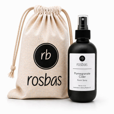 Pomegranate Cider Scented Room Spray - 4 oz Black Glass Bottle - Long-Lasting Home Fragrance - Non-Toxic