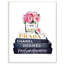 « styleing designer fleurs bookstack blue gold », peinture-45197355-45197354