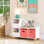 Banc de rangement pour tout-petits avec tablettes de rangement pour jouets et siège rembourré RiverRidge pour enfants Catch-All Cubby