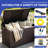 Edrosie Inc 100 Gallon Outdoor Lockable Weather Resistant Resin Deck Deck Box Dark Brown-137920540