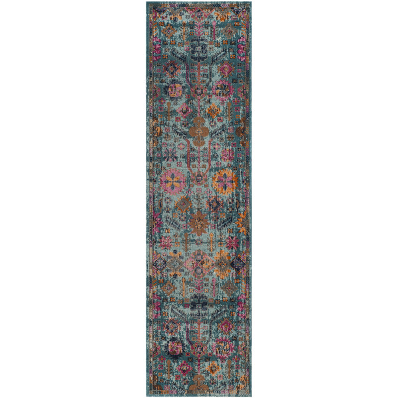 Godfrey Oriental Hand Woven Area Rug, Runner 66 x 244 cm