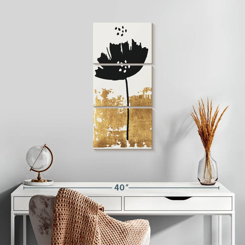 Coquelicot noir, H 27 po x l 12 po