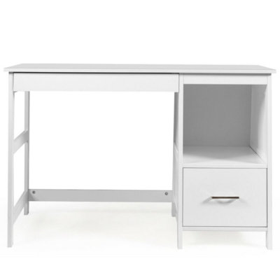 47.5 Inch Modern Home Computer Desk With 2 Storage Drawers -  Ebern Designs, B6275F005D124B0A92EDCBE88318F1C0