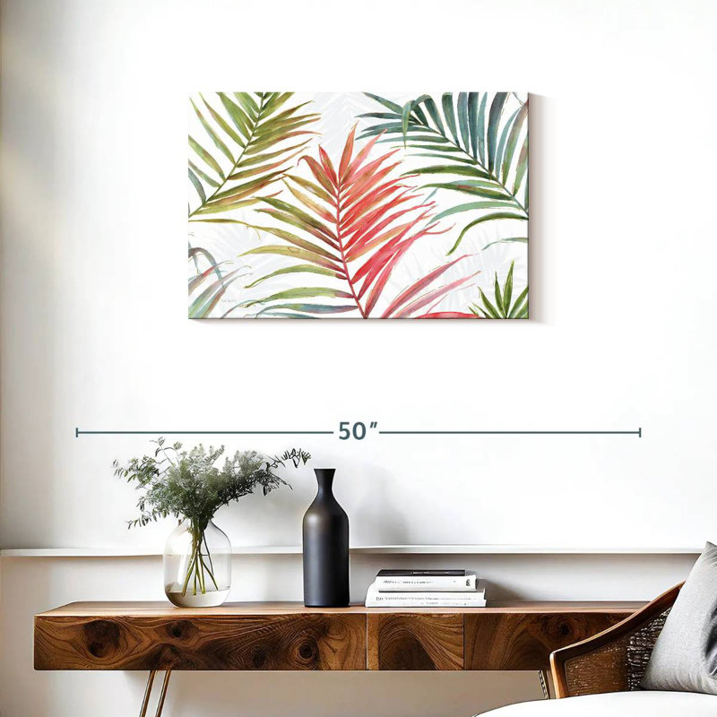 Rosé tropical IV, H 20 po x l 30 po