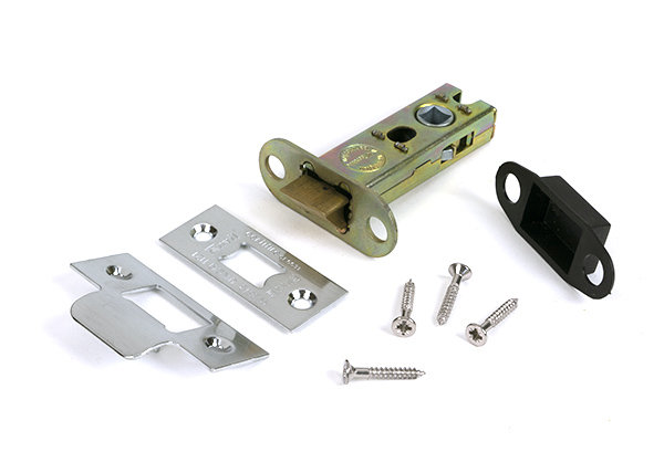 Polished Nickel 3" Heavy Duty Latch, Satin Chrome