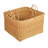 Square Rattan Baskets with Handles