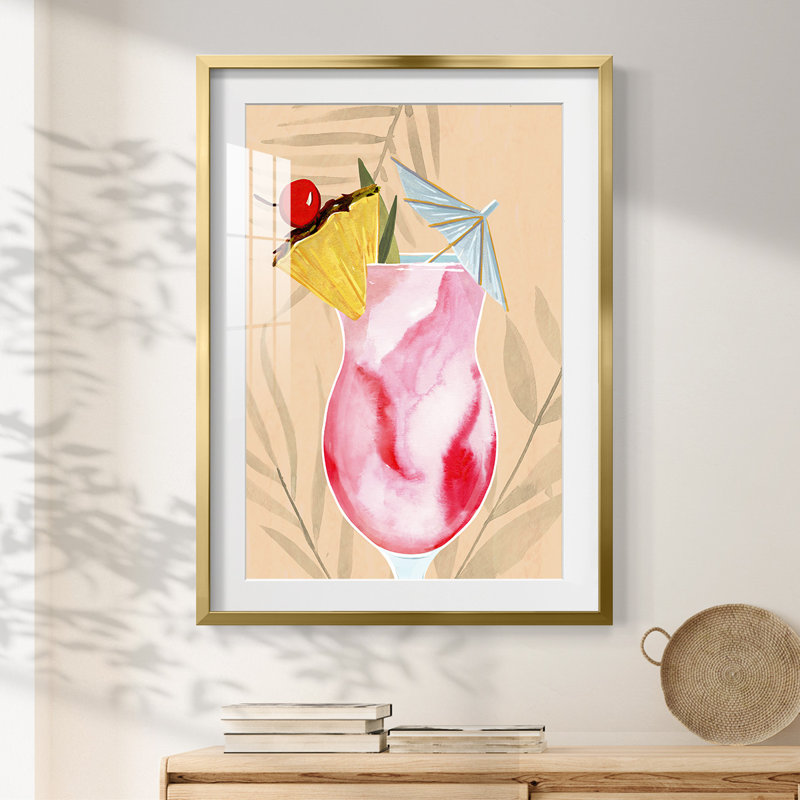 Warm Petals II - Toile tendue avec châssis, H 25,5 po x l 17,5 po, Doré